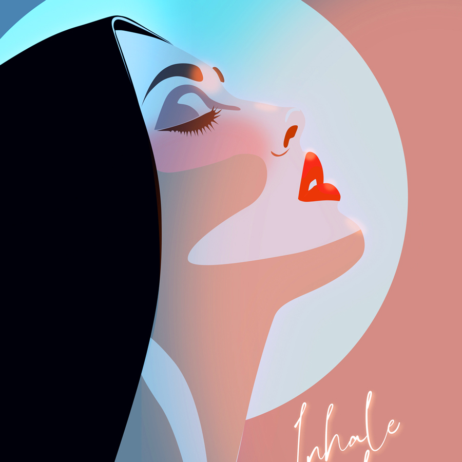Illustration Inhale
